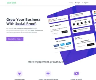 Socialshark.com(Increase Conversions & Site Growth) Screenshot