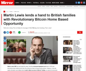 Socialsmarketing.club(Martin Lewis lends a hand to British families with Revolutionary Bitcoin Home Based Opportunity) Screenshot