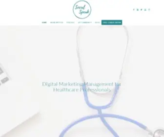 Socialspeaknetwork.com(Healthcare Digital Marketing) Screenshot
