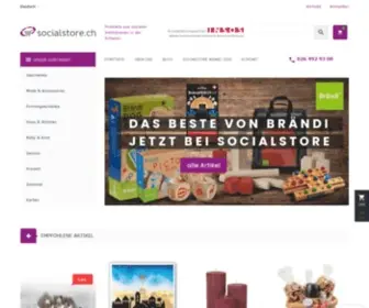 Socialstore.ch(Der Marktplatz für Produkte aus sozialen Institutionen) Screenshot