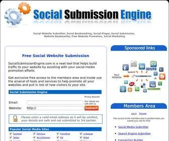 Socialsubmissionengine.com(Social Submission Engine) Screenshot