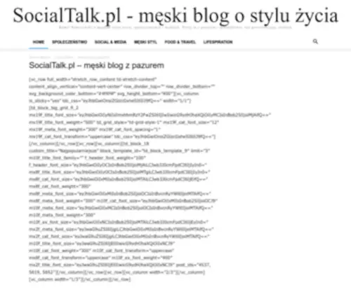 Socialtalk.pl(Social media and lifestyle blog) Screenshot