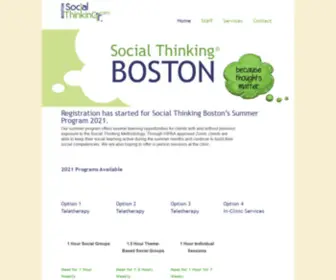 Socialthinkingboston.com(Social Thinking Boston) Screenshot