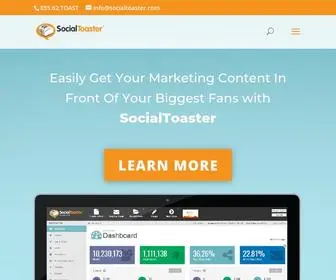 Socialtoaster.com(Social media monitoring tools) Screenshot