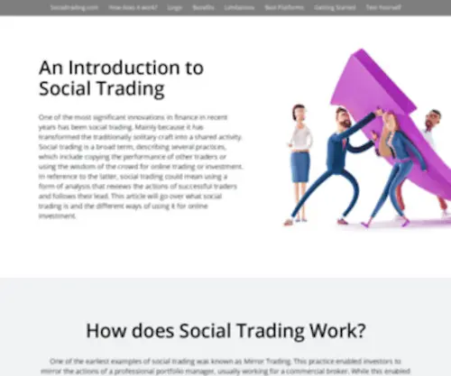 Socialtrading.com(Learn about social trading platforms) Screenshot