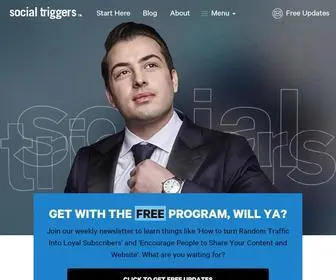 Socialtriggers.com(Internet Marketing Strategy) Screenshot