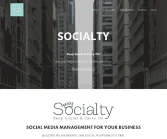 Socialtyinc.com(Social Media Agency in Chicago) Screenshot