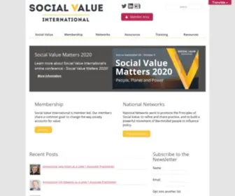 Socialvalueint.org(Our members share a common goal) Screenshot