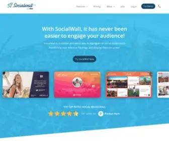 Socialwall.me(Un site utilisant WordPress) Screenshot