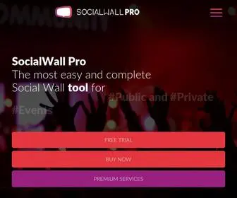 Socialwallpro.com(SocialWall Pro) Screenshot