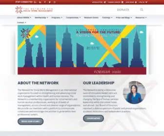 Socialworkmanager.org(The Network for Social Work Management) Screenshot
