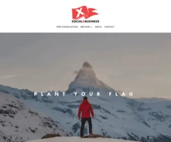 SocialXbusiness.com(Plant Your Flag) Screenshot