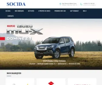 Socida-CI.com(Concessionnaire Automobile) Screenshot