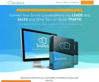 Socideck.com(The Conversion Specialist for Your Social Media Accounts) Screenshot