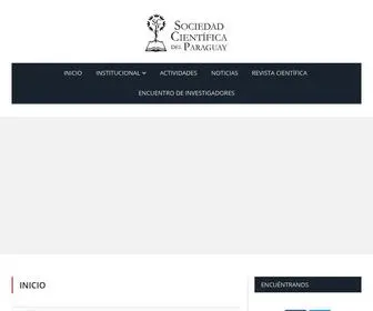 Sociedadcientifica.org.py(Inicio) Screenshot