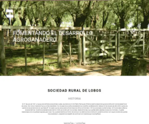 Sociedadrurallobos.com.ar(Sociedad Rural) Screenshot