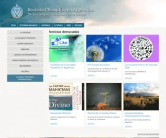 Sociedadteosofica.org.ar(Sociedad Teosófica en Argentina) Screenshot