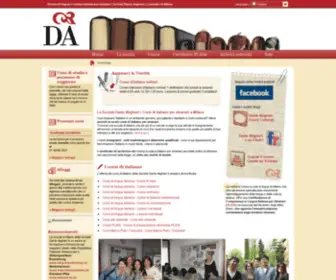 Societadantealighieri.org(Scuola di italiano per stranieri) Screenshot