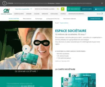 Societairescacf.fr(Espace sociétaire) Screenshot