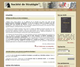 Societe-DE-Strategie.asso.fr(Société de Stratégie) Screenshot