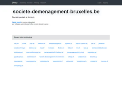 Societe-Demenagement-Bruxelles.be(Déménagement bruxelles) Screenshot