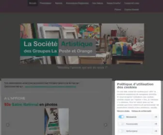 Societeartistique.org(Accueil de La Société Artistique) Screenshot