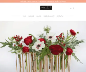 Societeflowers.com(SOCIETE Fine Flowers) Screenshot
