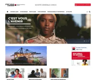 Societegenerale.cg(Votre banque pour l'avenir) Screenshot