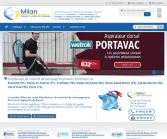 Societemilan.fr(MILAN : vente de matériel de nettoyage à Paris et région parisienne) Screenshot