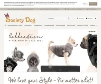 Societydog.de(Hundebekleidung und exklusives Zubehör) Screenshot