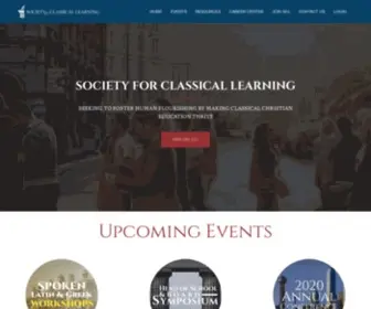 Societyforclassicallearning.org(The Society for Classical Learning) Screenshot