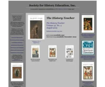 Societyforhistoryeducation.org(The History Teacher) Screenshot