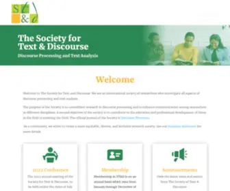 Societyfortextanddiscourse.org(The Society for Text and Discourse) Screenshot