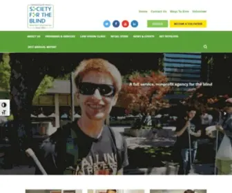 Societyfortheblind.org(Our mission) Screenshot