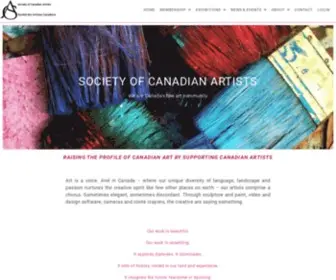 Societyofcanadianartists.com(Society of Canadian Artists) Screenshot