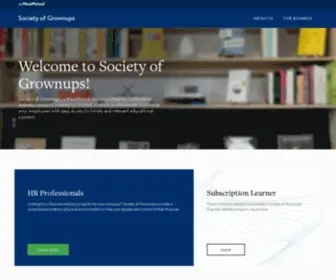 Societyofgrownups.com(Society of Grownups) Screenshot