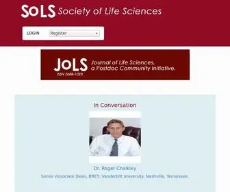 Societyoflifesciences.org(Journal of Life Sciences (JoLS)) Screenshot