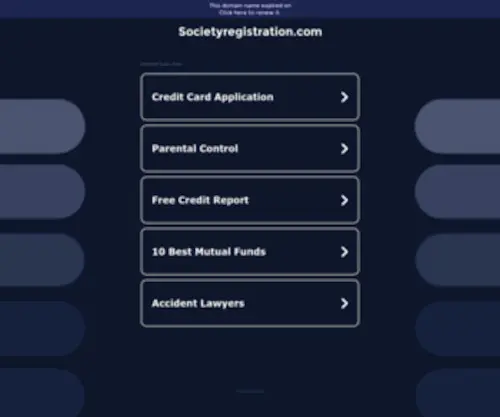 Societyregistration.com(Nginx) Screenshot
