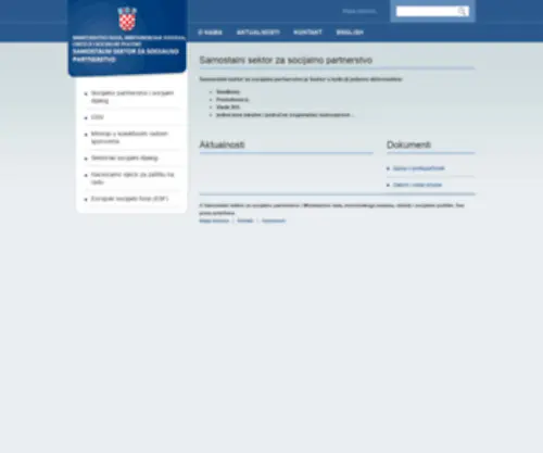 Socijalno-Partnerstvo.hr(Socijalno partnerstvo) Screenshot