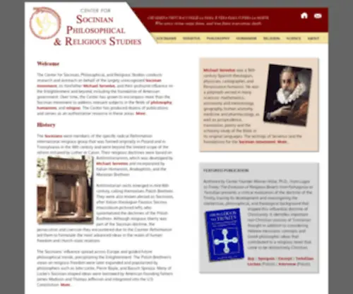 Socinian.org(Center for Socinian) Screenshot