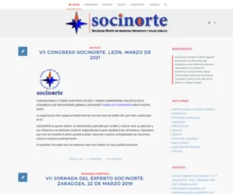 Socinorte.com(Sociedad Norte de Medicina Preventiva y Salúd Pública) Screenshot