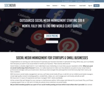 Socinova.com(World-Class Social Media Management Company & Agency) Screenshot