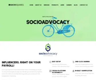 Socioadvocacy.com(An employee advocacy tool) Screenshot