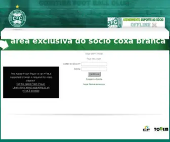 Sociocoxabranca.com.br(Coritiba Foot Ball Club) Screenshot