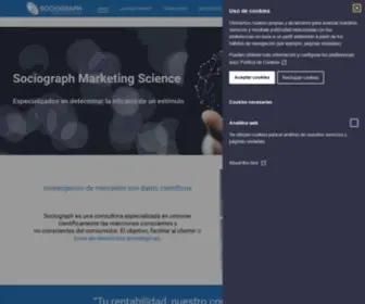 Sociograph.es(Consultora de Marketing Science) Screenshot