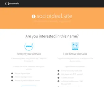 Socioideal.site(Socioideal site) Screenshot