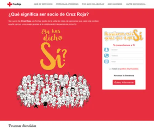 Socioscruzroja.es(Socios Cruz Roja) Screenshot