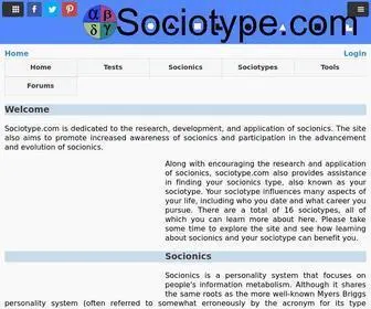 Sociotype.com(Socionics Applied) Screenshot