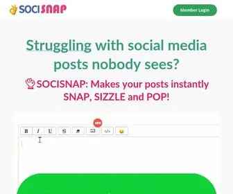 Socisnap.com(Social media) Screenshot