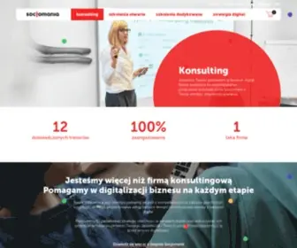 SocJomania.pl(Konsulting digital marketing i service design) Screenshot